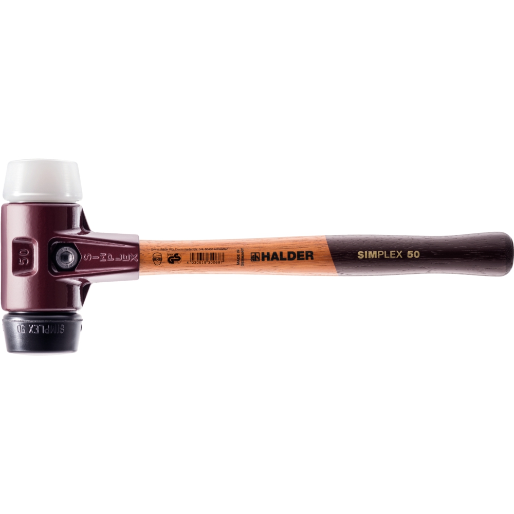 HALDER Schonhammer SIMPLEX 40mm Gummi/Superplastik