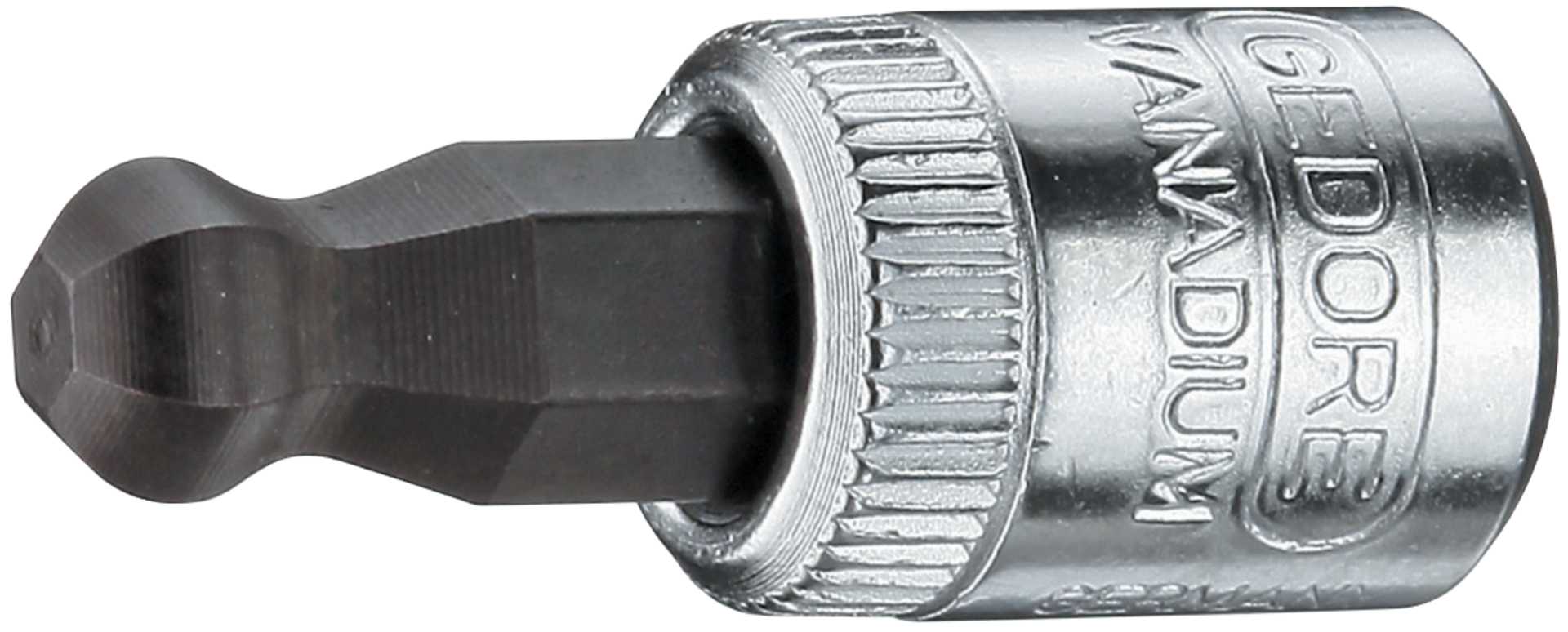 GEDORE Schraubendrehereinsatz 1/4" Kugelk. Innen-6kt 5mm,IN 20 K 5, 2219417