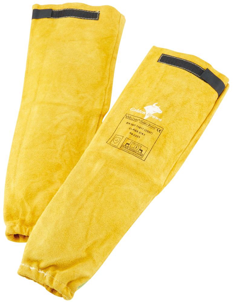 WELDAS Ärmelschoner aus SPALTLEDER GOLDEN BROWN Sleeves Nr. 44-2321
