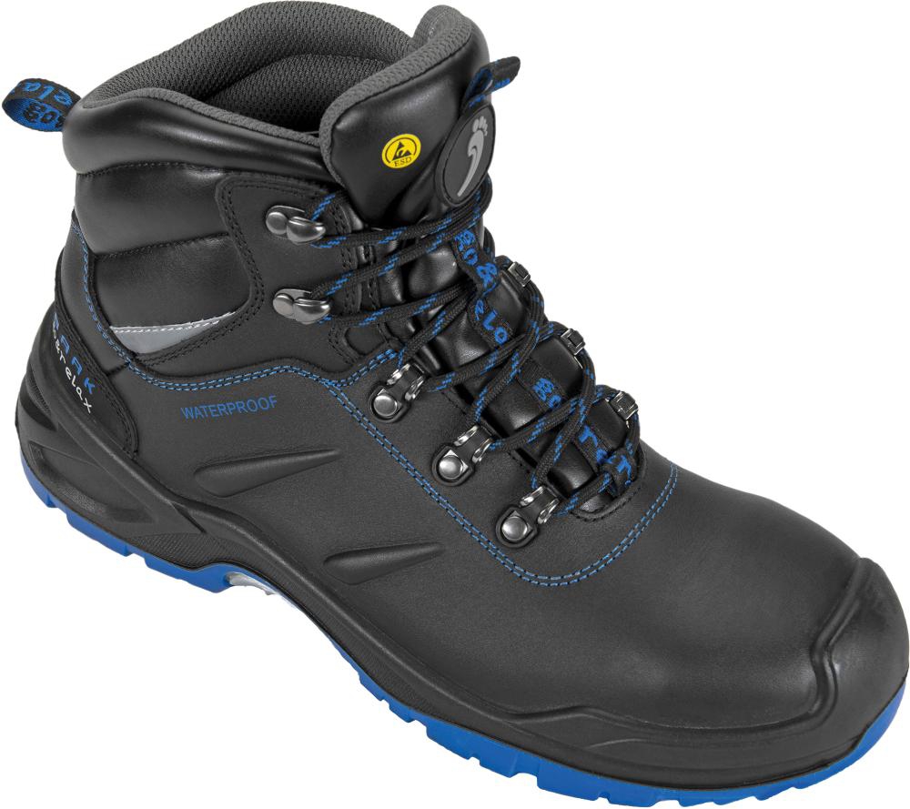 BAAK Sicherheits-Stiefel Harley Gr. 39 W11 S3 ESD SRC schwarz/blau