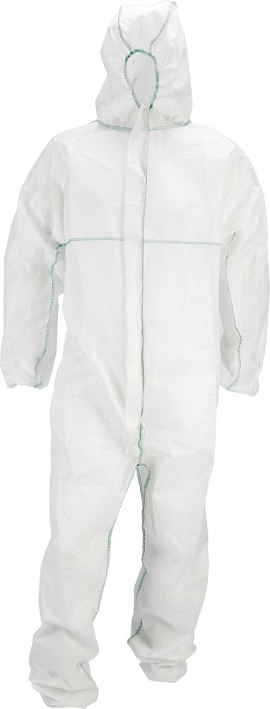 Einwegschutzanzug Comfort Gr. L, weiß, FORTIS