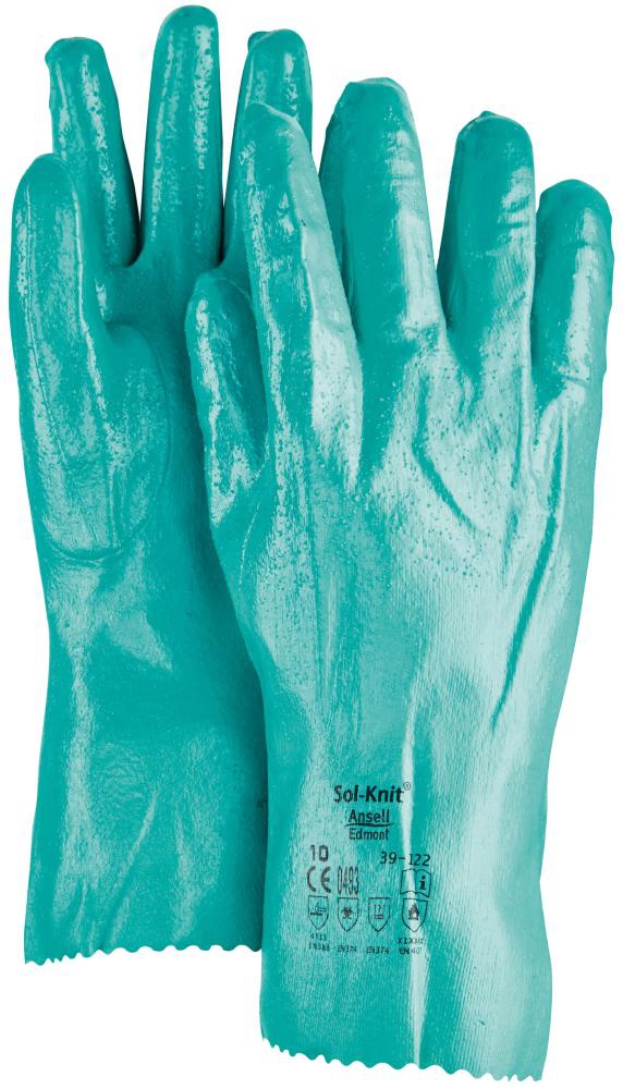 Handsch. Sol-Knit 39-122, rau,310 mm,Gr. 7