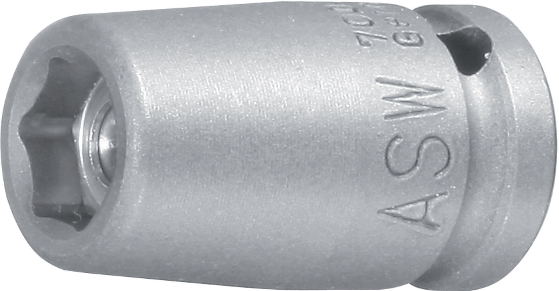 ASW Kr.-Steckschl.-Eins. 1/4" Schlüsselwei. 10 mm, Länge 23 mm magnet.