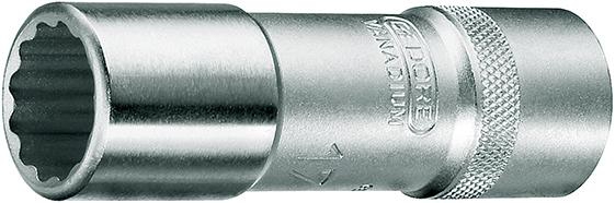 GEDORE Steckschlüsseleinsatz 1/2", lang UD-Profil 27mm, D 19 L 27, 6141060
