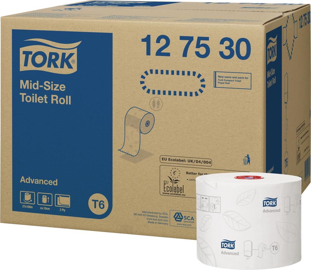 TORK Toilettenpapier extra weich, Weiß 250 Blatt