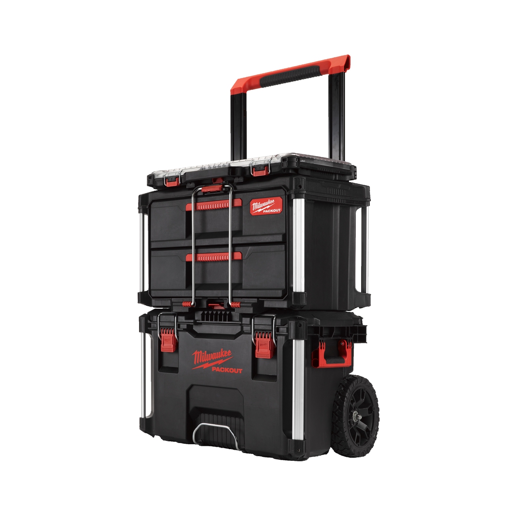 MILWAUKEE PACKOUT Starter SET 3-teilig Koffer mit 2 Schubladen u. Organiser