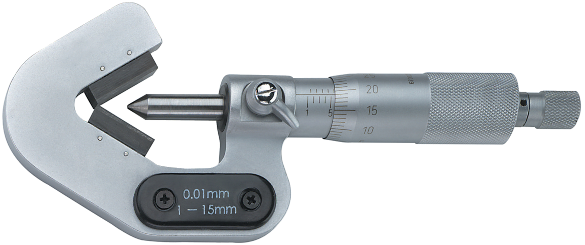 FORMAT Bügelmessschaube m. Prismenamboss 1-15mm 60 Grad