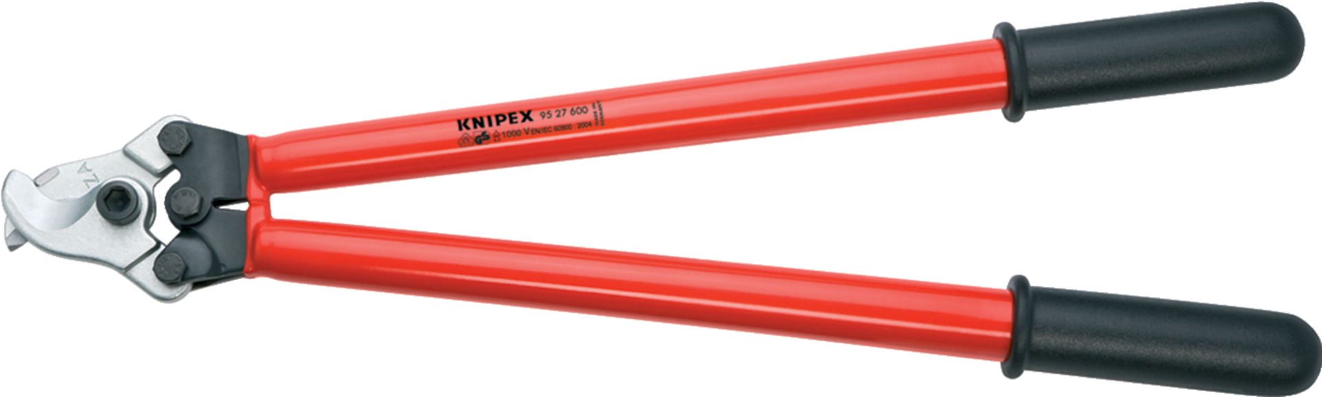 KNIPEX 95 27 600 Kabelschere f. 2-Handbedien. tauchisoliert, VDE 600 mm