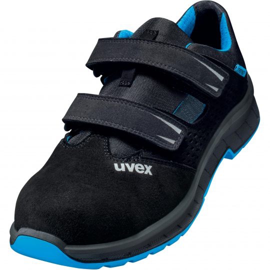 UVEX 2 trend Sicherheits-Sandale Gr. 43 W11 S1 ESD SR schwarz/blau 6936.8