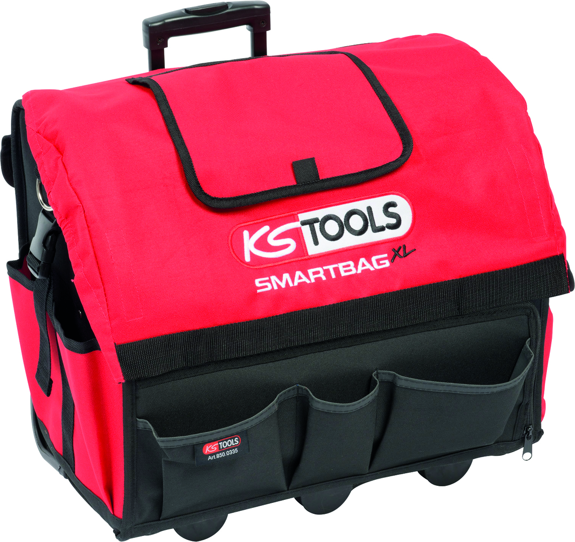 KS TOOLS Rollbag, Universal-Werkzeug- tasche mit Teleskop-Trolley, Gr. XL