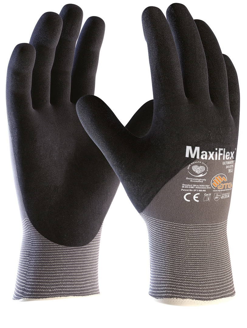 NYLON-Strickhandschuh MAXIFLEX 34-875 3/4 Nitril/PU Foam Besch., 2441, Gr. 11