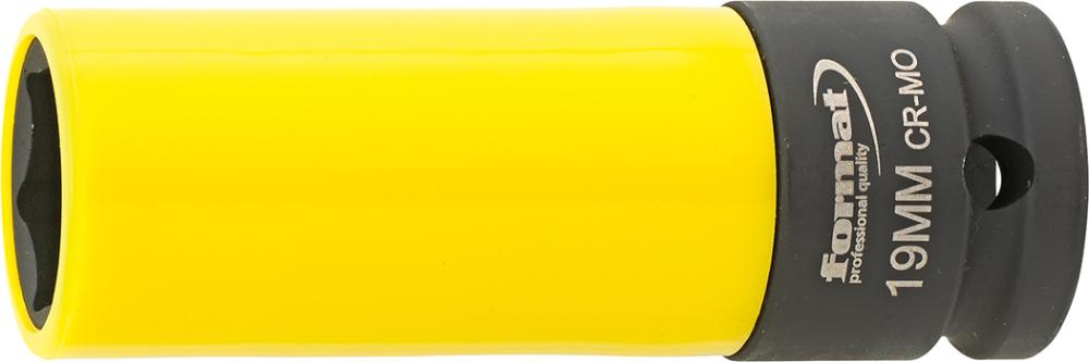 FORMAT Kraftsteckschlüsseleinsatz mit, Kunststoff-Hülse 1/2" 19