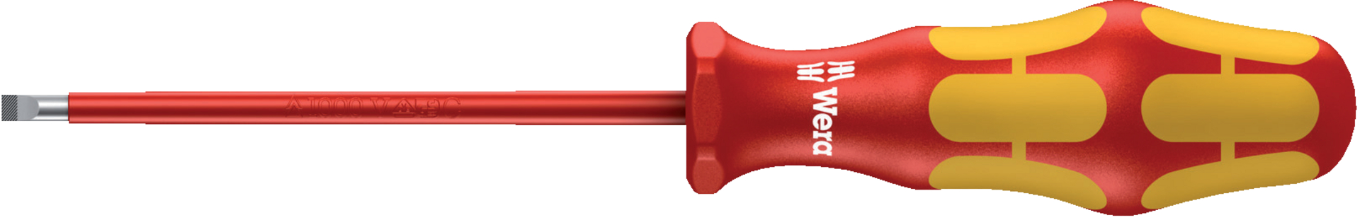 Schlitz-Schraubendreher VDE m.Lasertip 4,0x0,8x150mm Wera