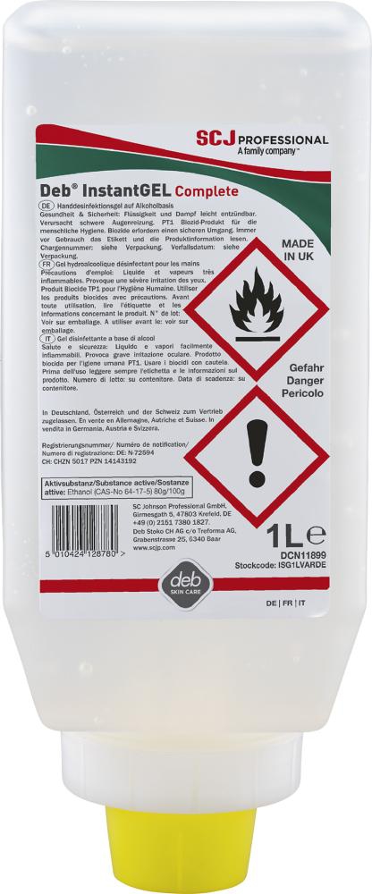 SC JOHNSON Handdesinfektion InstanGEL Complete 1.000 ml Softflasche ISG1LVARDE