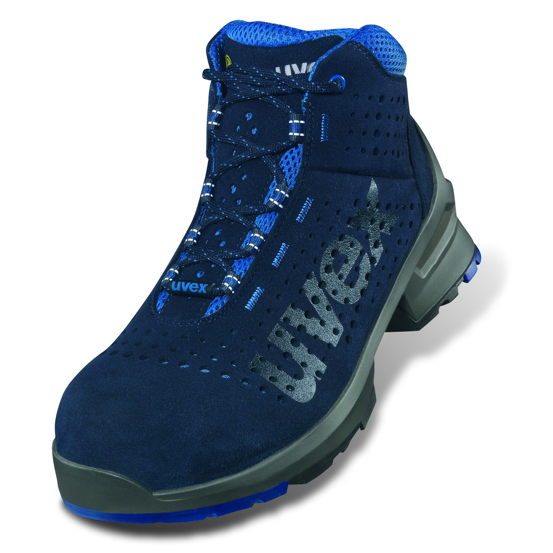 UVEX 1 Sicherheits-Stiefel 8532.8 S1 SRC blau perforiert, Weite 11, Gr. 45