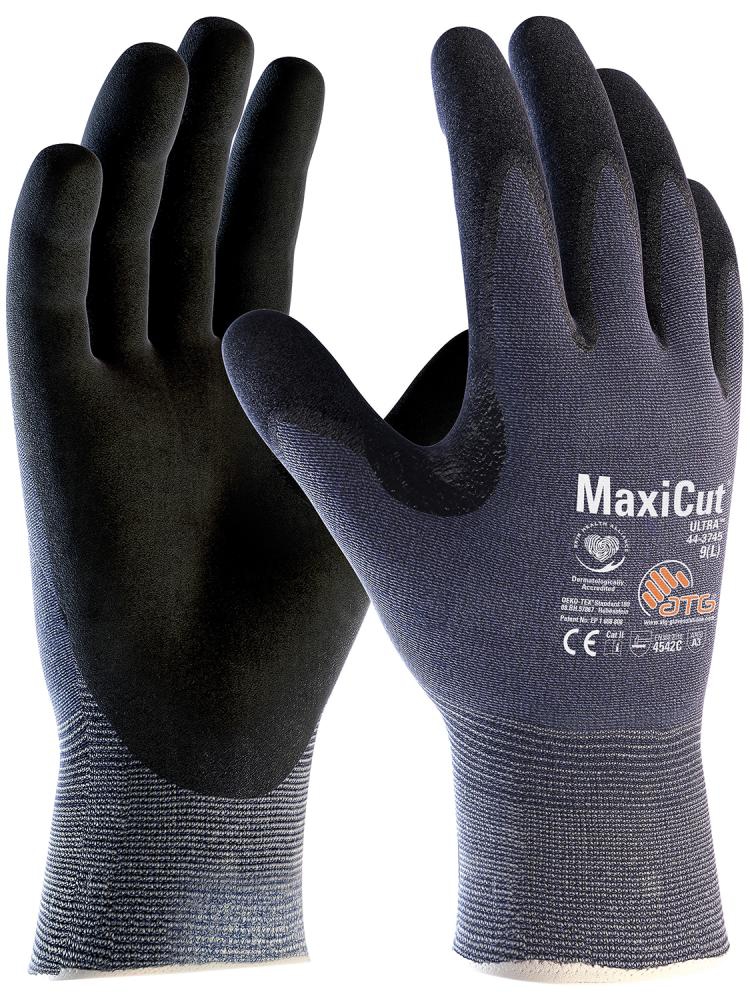 Schnittschutz-Strickhandschuh MaxiCut 2495 Gr.9 Ultra blau/schwarz
