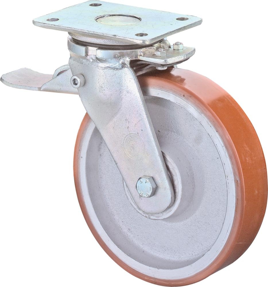 BS ROLLEN SchwerlLenkr Poly Gußfelge 100 mm