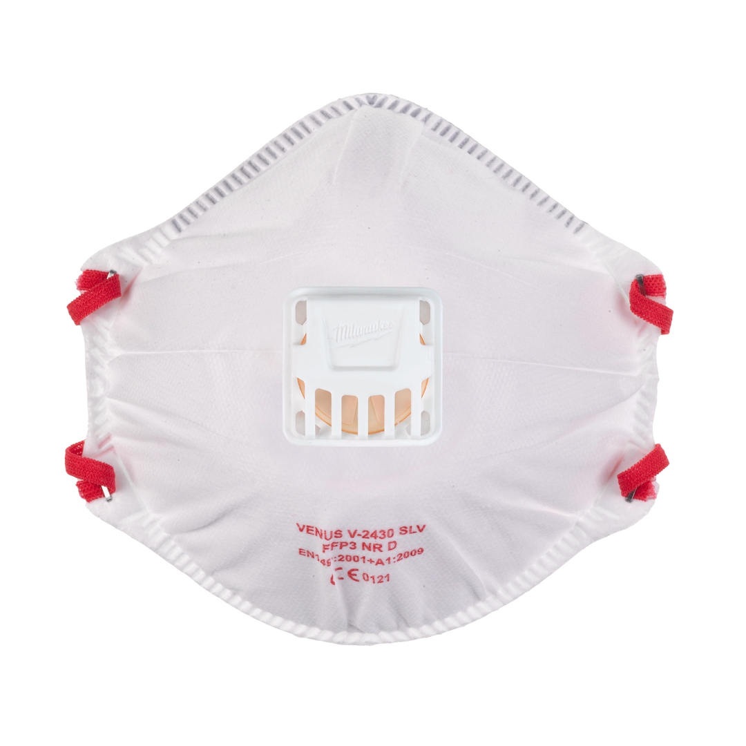 MILWAUKEE FFP3 Einweg-Atemschutzmaske mit Ventil VE 10
