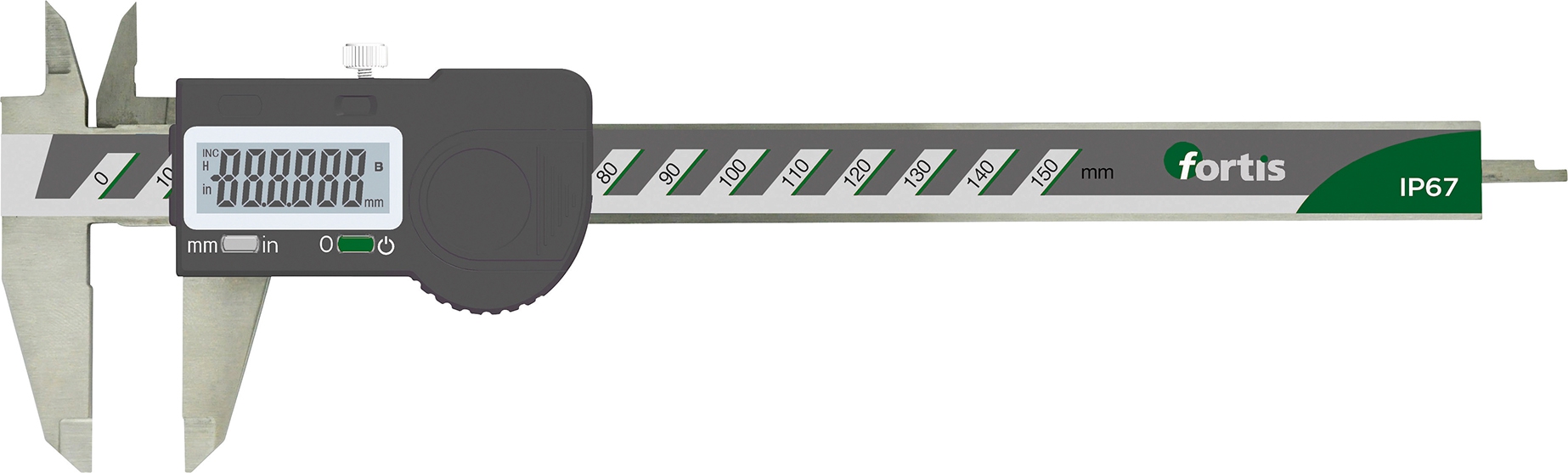 Messschieber dig. 150/0,01mm IP67   FORTIS