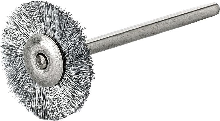 LESSMANN Miniatur-Rundbürste Edelstahl gew. 19x0,1mm