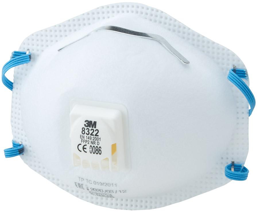 3M Einweg-Atemschutzmaske 8322 FFP2 NR D, mit Ausatemventil