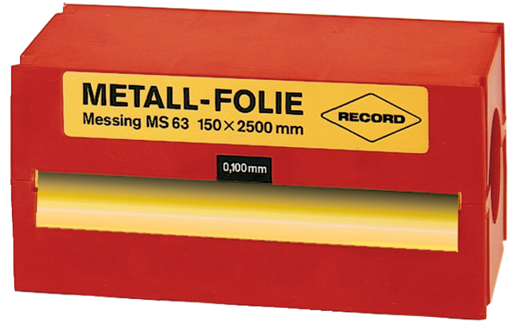 Metallfolie Stahl unleg. 150x2500x0,150 mm Record