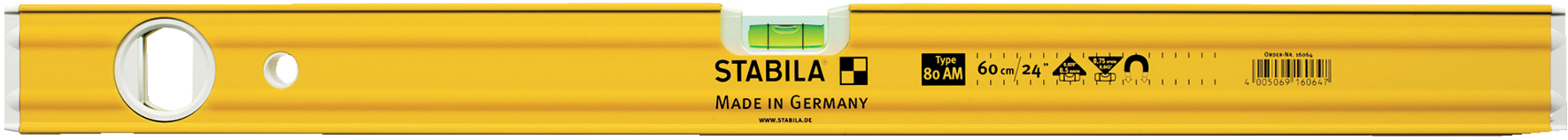 STABILA Wasserwaage LM mit Magnet 80ASM 150 cm