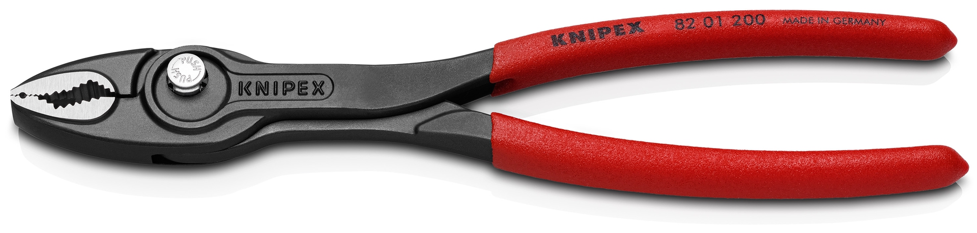 KNIPEX 82 01 200 TwinGrip Frontgreifzange KST überz. atra. 200 mm
