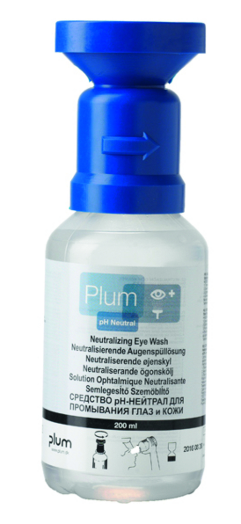 PLUM Augenspülflasche pH NEUTRAL 200 ml, (4,9 % Phoshhatpufferlösung)