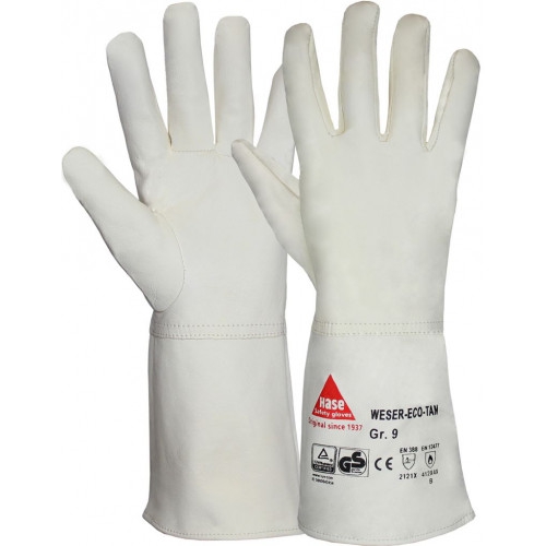 HASE Nappalederhandschuh Weser Eco-Tan Long 35 cm, chromfrei, 6522035 Gr. 8