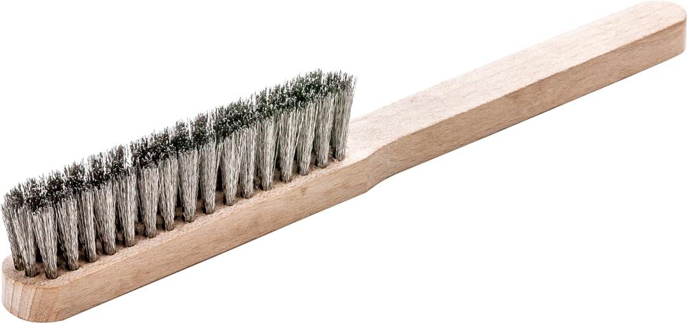 LESSMANN Feinmachanikerbürste V4A gewellt 4-reihig ,15mm