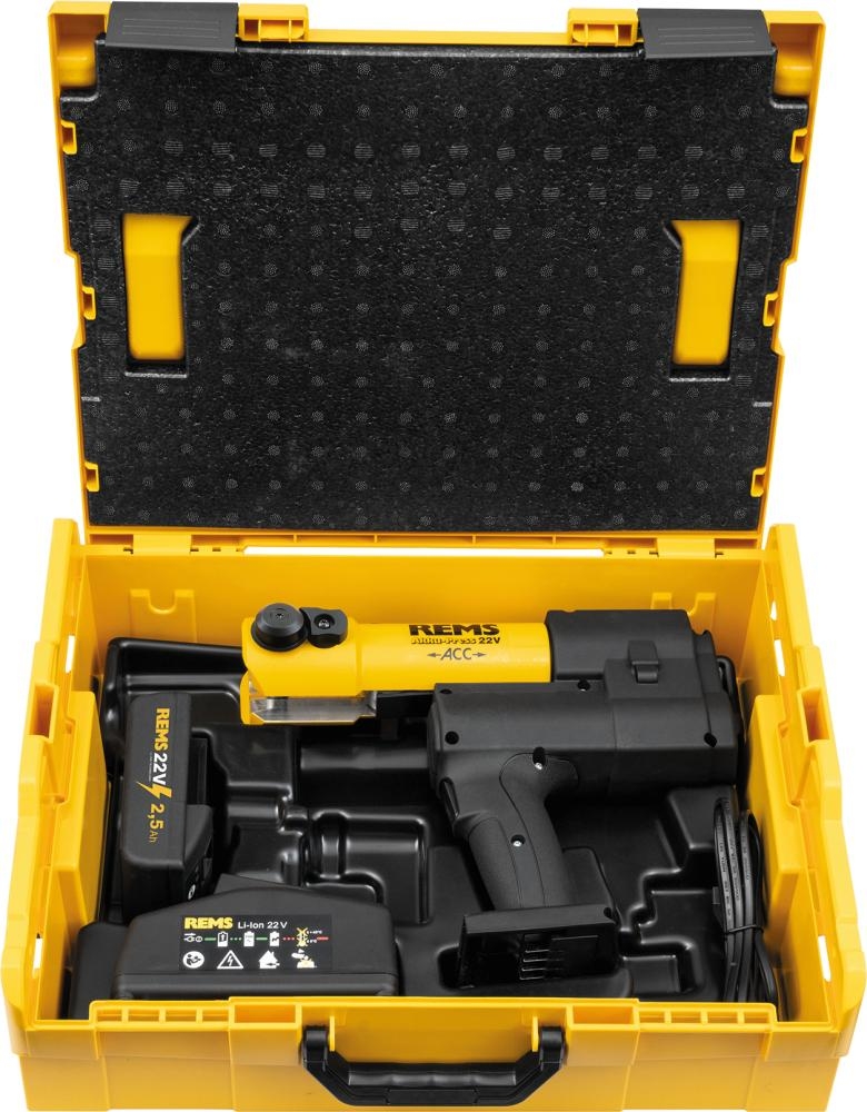 REMS Akku-Radialpresse Akku-Press 22 V ACC Basic-Pack L-BOXX