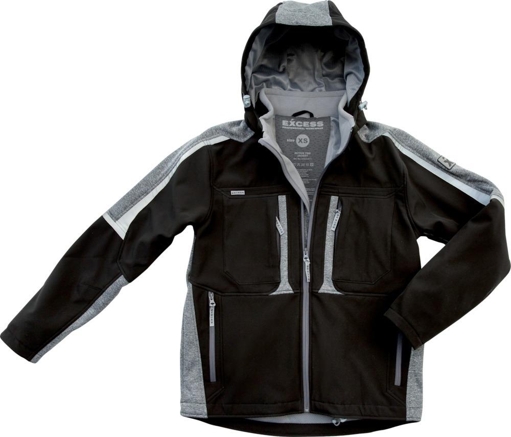 Softshelljacke Proaktiv, Gr.XL, schw./grau