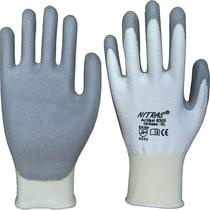 NITRAS Dyneema-Schnittschutz-Handschuh 6305, weiß, grau PU-beschichtet Gr. XL