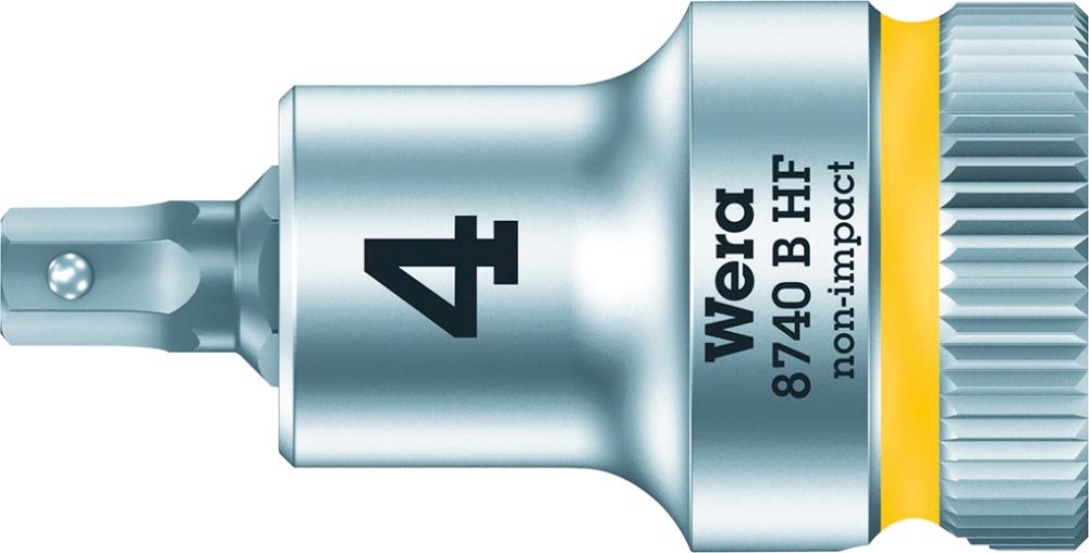 WERA Schraubendrehereinsatz 3/8" Innensechskant m. Haltefunktion 4x35mm