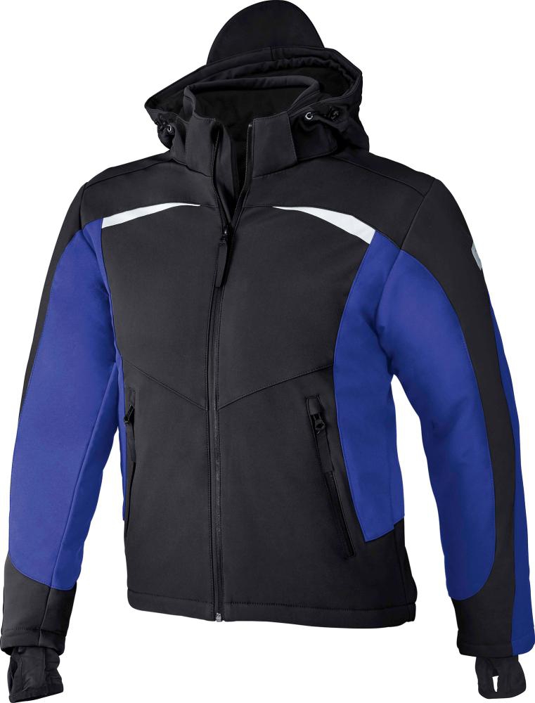KÜBLER Winterjacke, Softshell, Gr. S, schw./kbl.blau
