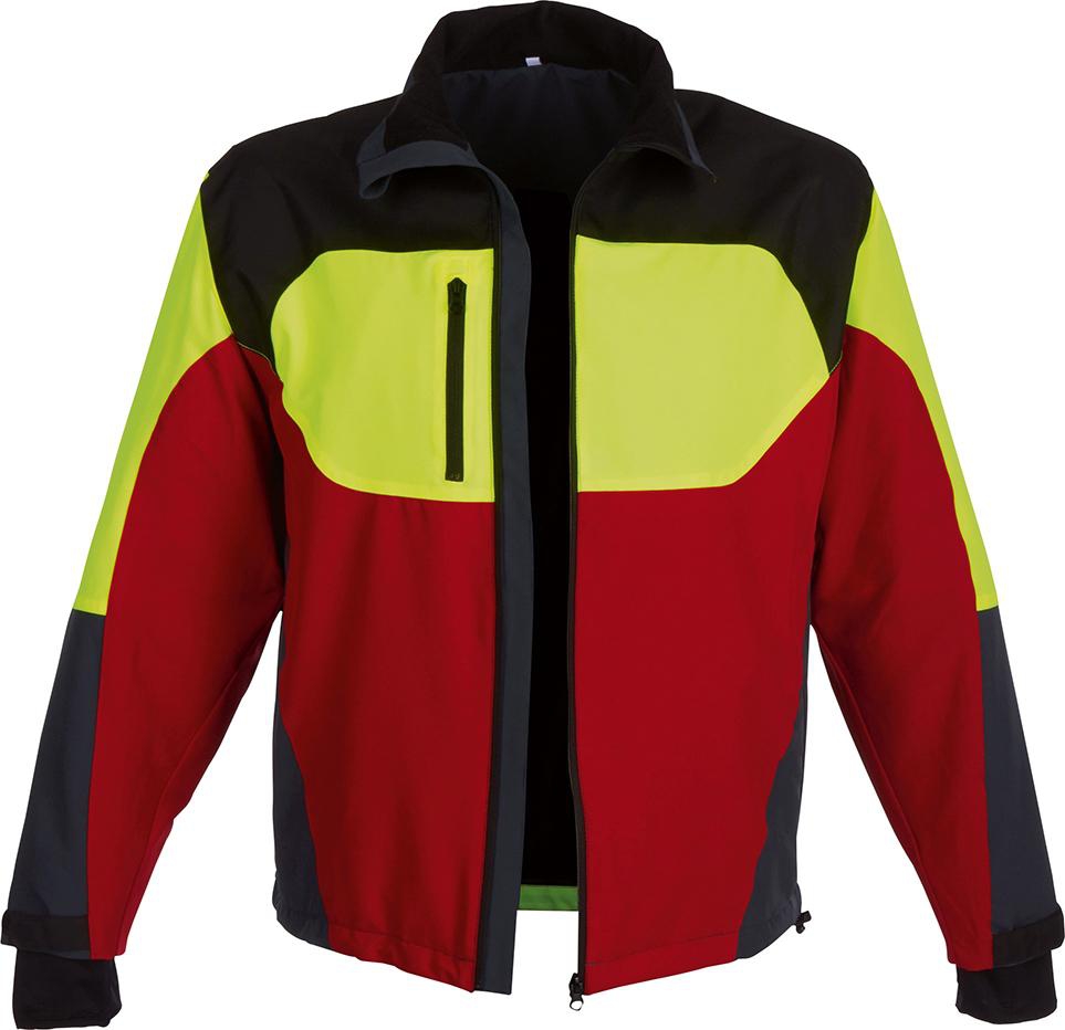 Stretchjacke Forest Jack Red,Gr.L,rot/anthr./gelb