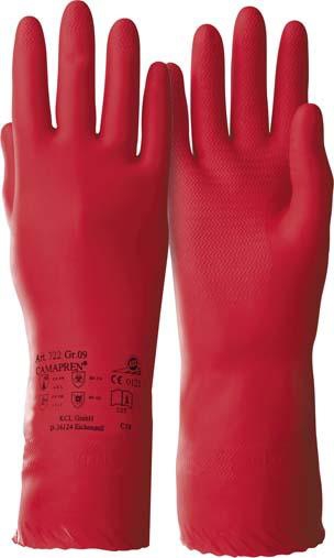 KCL Chemikalien-Handschuh Camapren 722 Kat. III, rotbraun, Größe 11