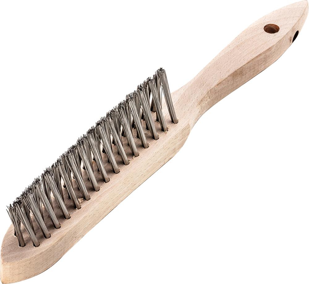 LESSMANN Kehlnahtbürste V4A glatt 3-reihig 0,3mm