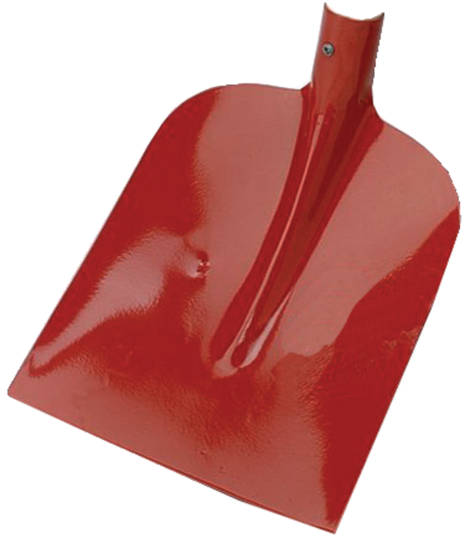 Holsteiner Schaufel IMPORT gehärtet rot, ohne Stiel, pulverbeschichtet