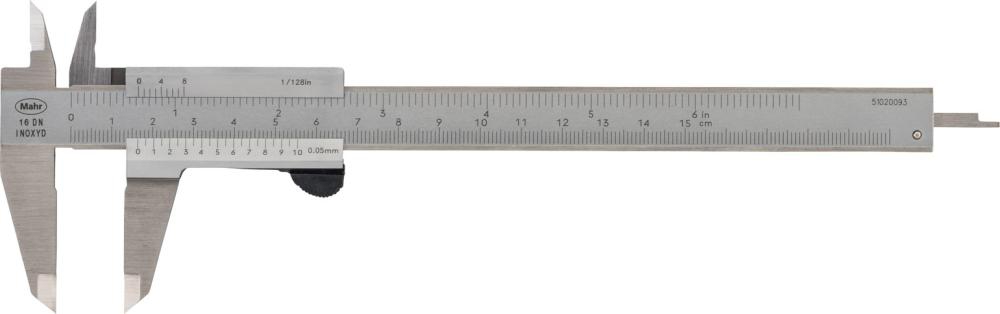 Taschenmessschieber 16 DN 150 mm, Momentverstellung MAHR