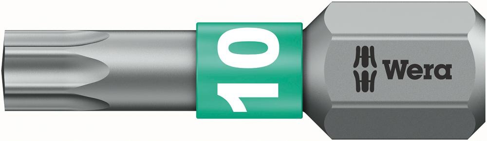 WERA Bit für Innen-TORX - Schrauben 1/4", T15 x 25 mm, zähhart, BiTorsion