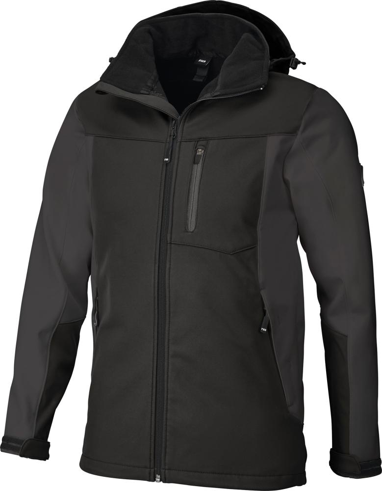 FHB Jacke Jannik, Softshell anthrazit/schwarz, Gr. XS