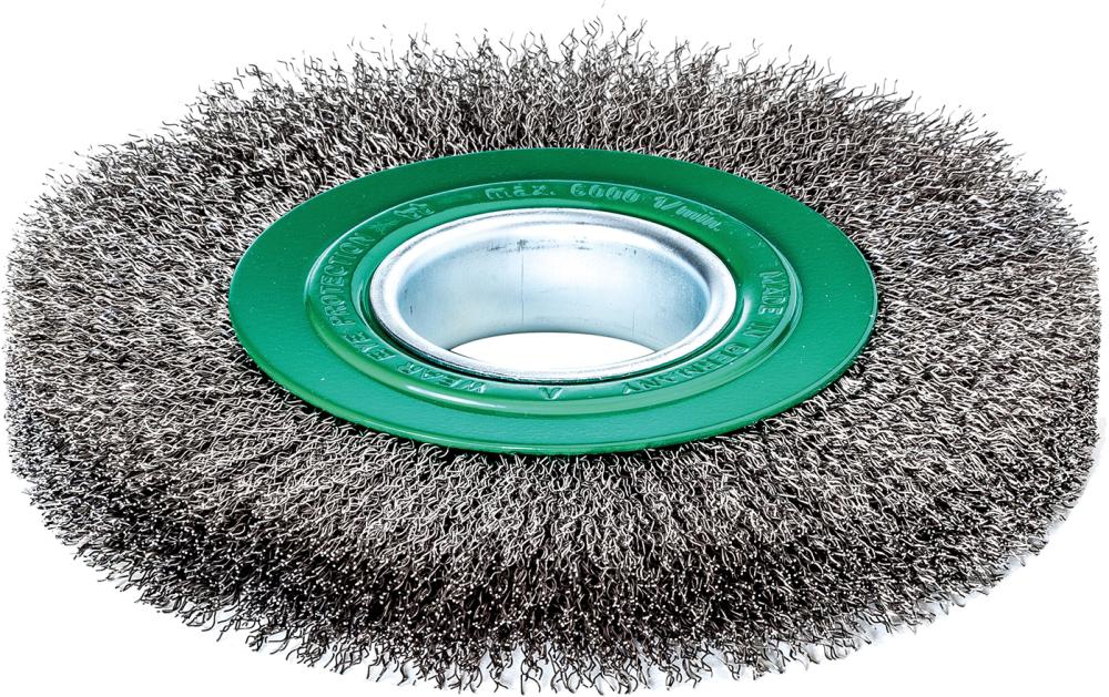 LESSMANN Rundbürste rostfrei 150x25mm,gewellt 0,3mm