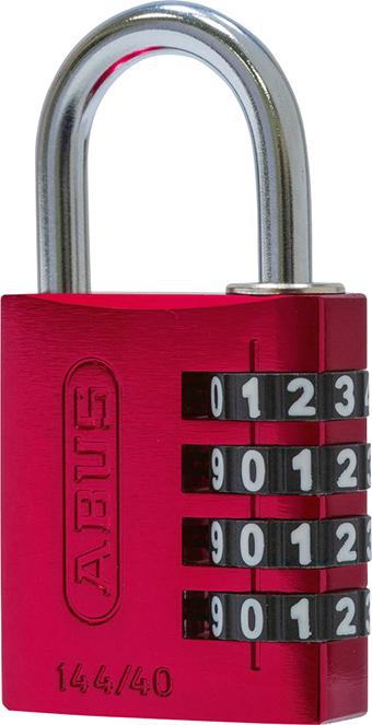 ABUS Zahlen-Hangschloss 144/40 rot Lock-Tag