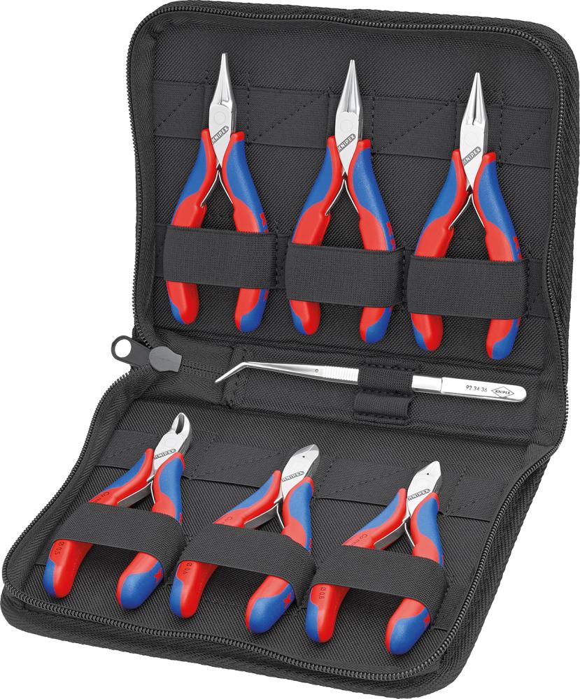 KNIPEX 00 20 16 Elekt.zangen-Set f. Arbeiten an elekt. Bauteilen