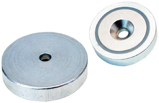 FORMAT NdFeB-Flachgreifer-Magnet mit Bohrung 40 x 8,0 mm