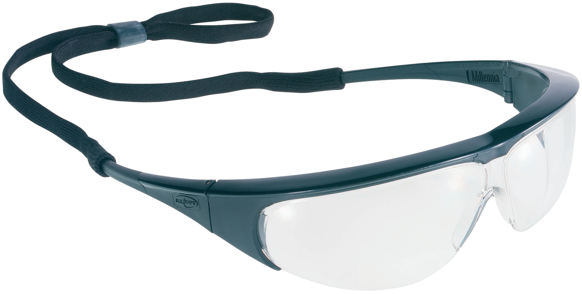 PULSAFE Schutzbrille "Millenia" blau, PC klar, antibeschlag mit Brillenband