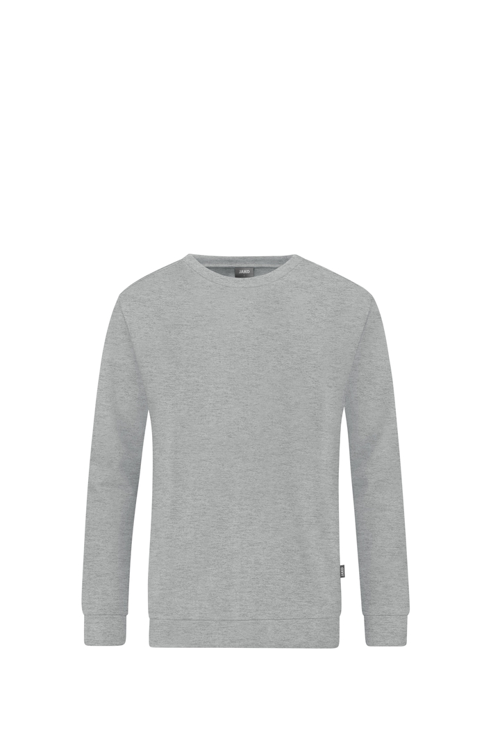 JAKO Sweat Organic Unisex C8820, Gr. L hellgrau meliert