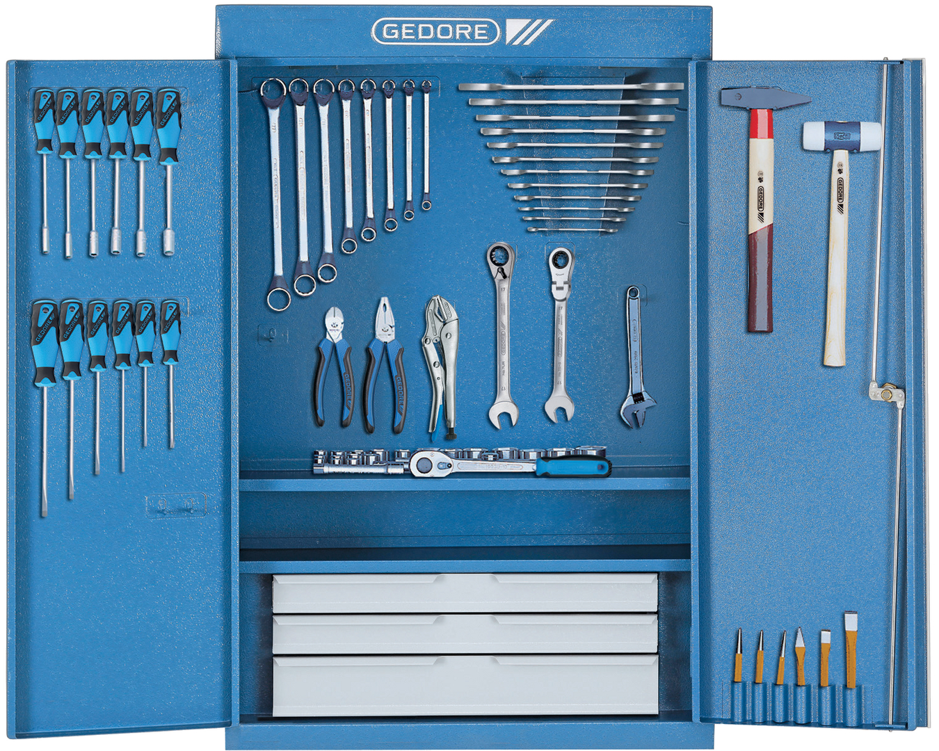 GEDORE Werkzeugschrank mit Sortiment 1400 G, 6613250